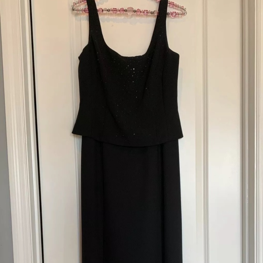 Black Evening Jones New York studded Gown size 10